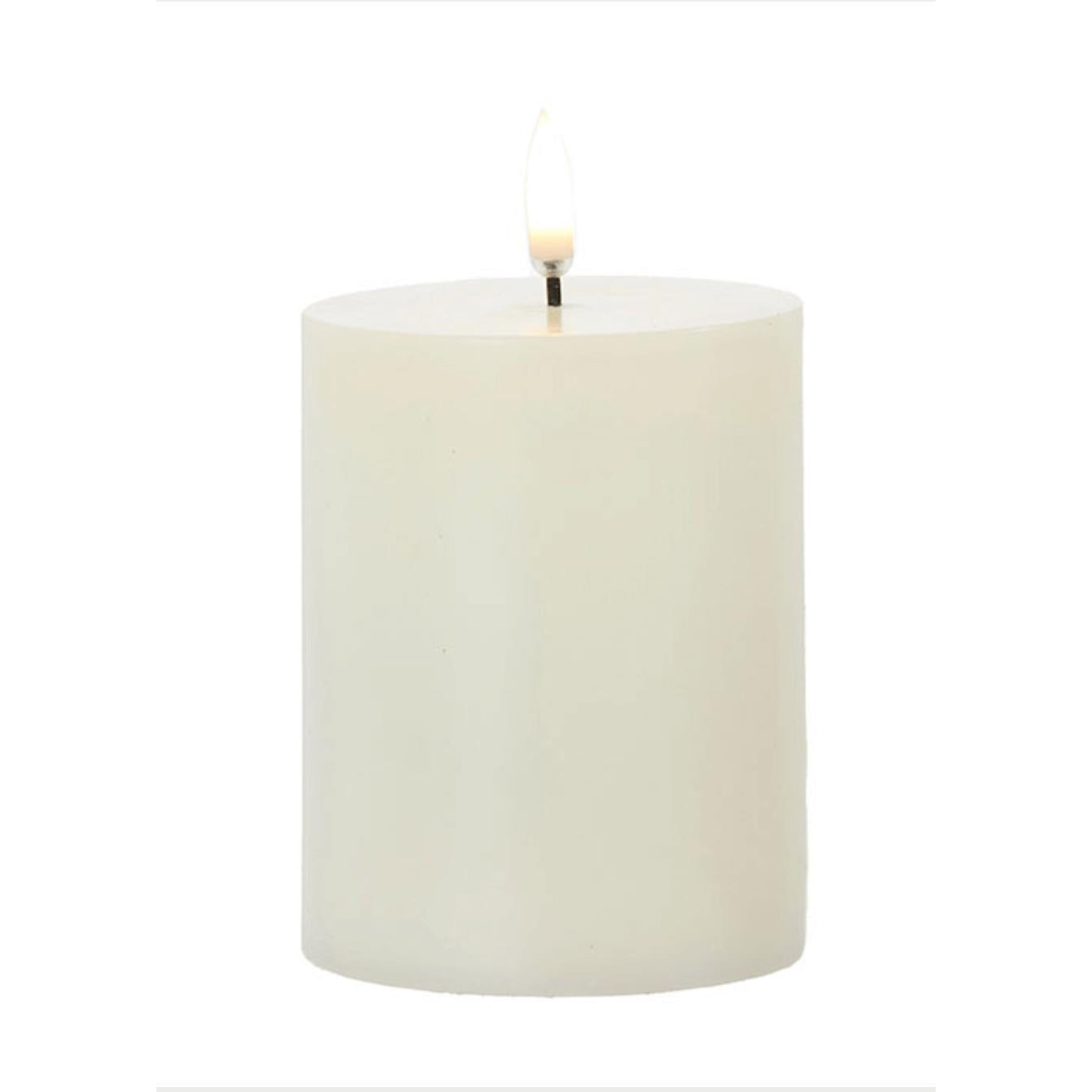 3"x5" Ivory Pillar Candle flameless - Zinnias Gift Boutique