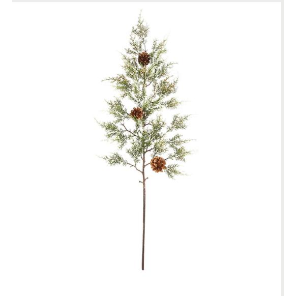 42" Glittered Cedar and Pinecone Spray - Zinnias Gift Boutique