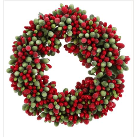 6" Beaded Berry Candle Ring - Zinnias Gift Boutique