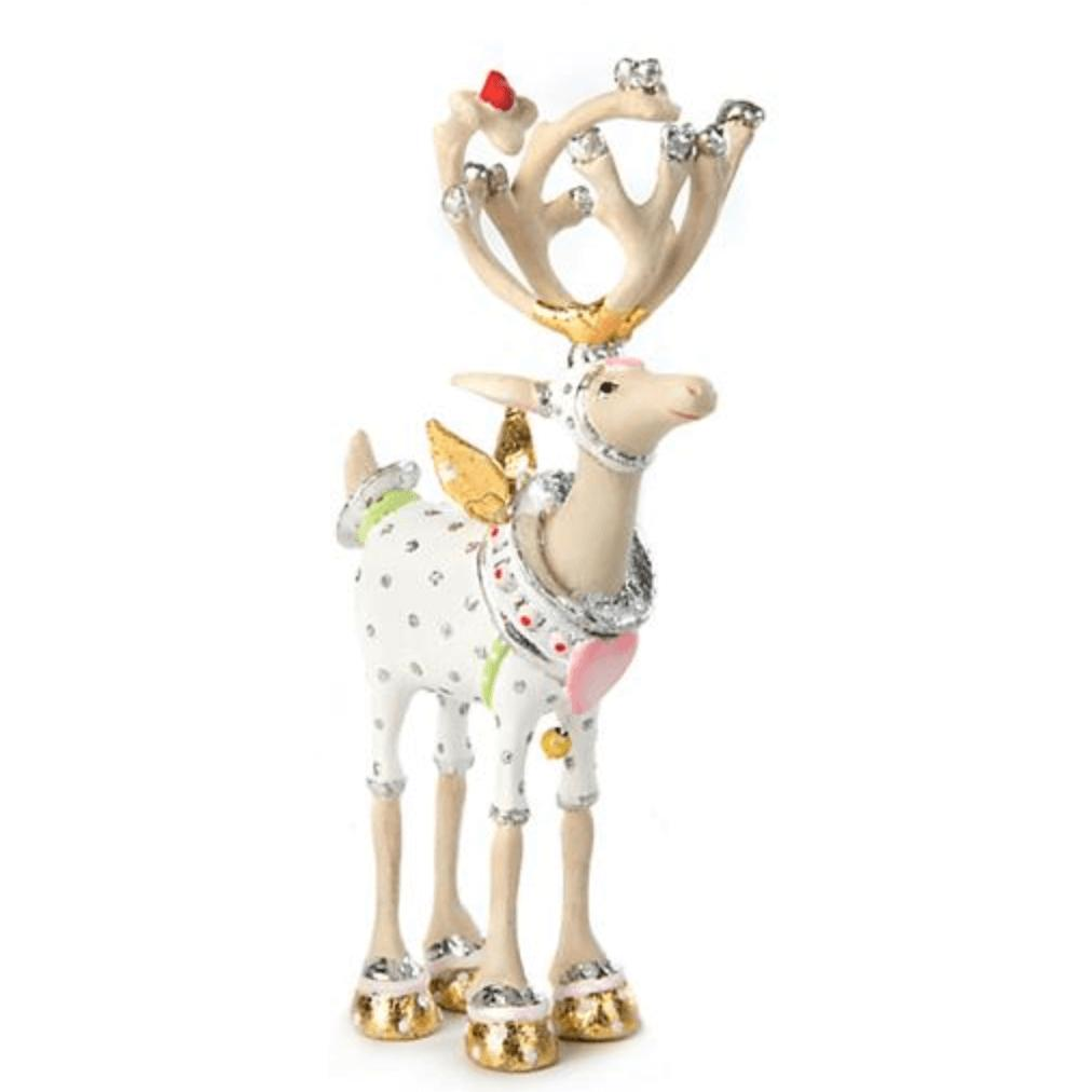 Patience Brewster Moonbeam Cupid Reindeer Mini Ornament - Zinnias Gift Boutique