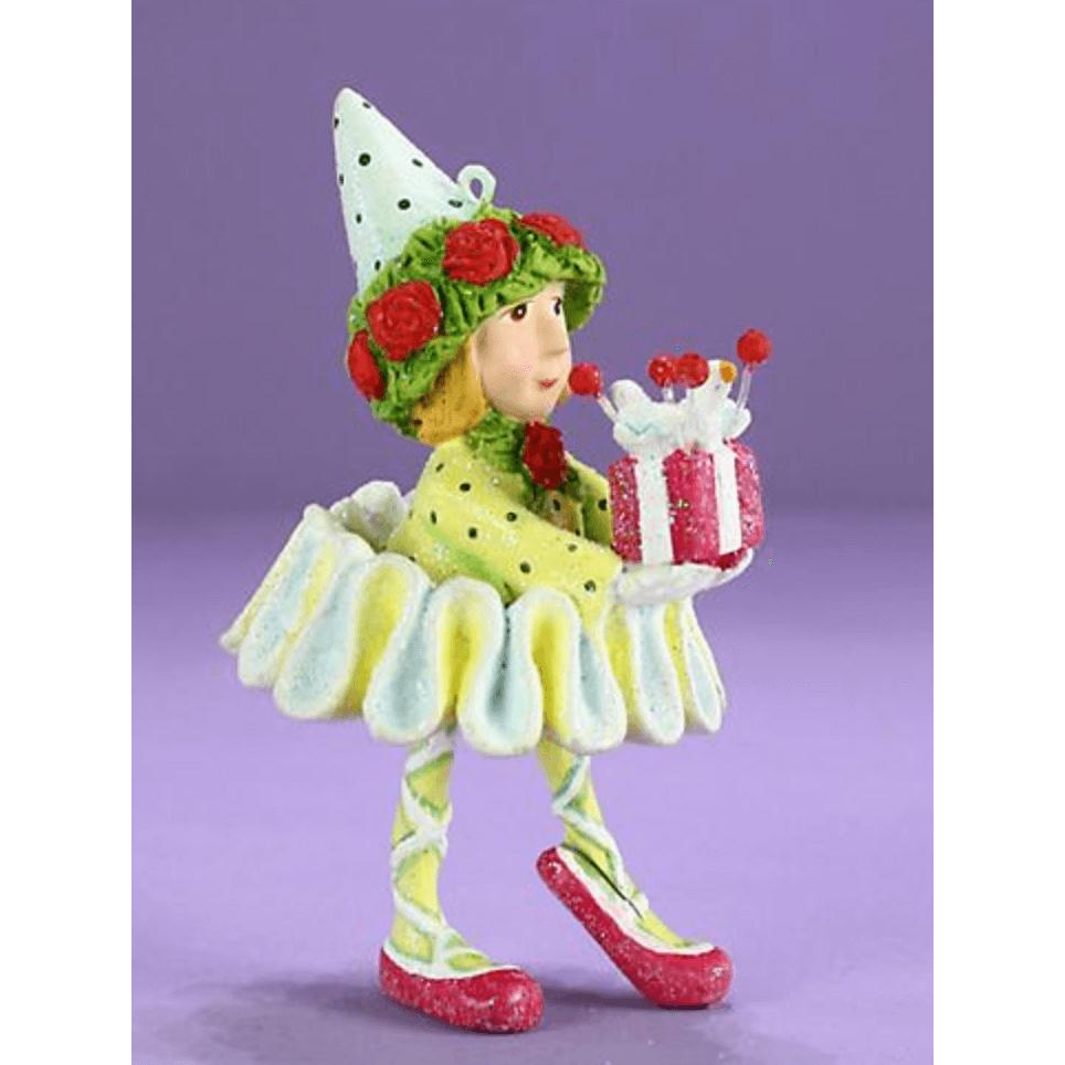 Patience Brewster Dash Away Dancer&#39;s Elf Mini Ornament - Zinnias Gift Boutique