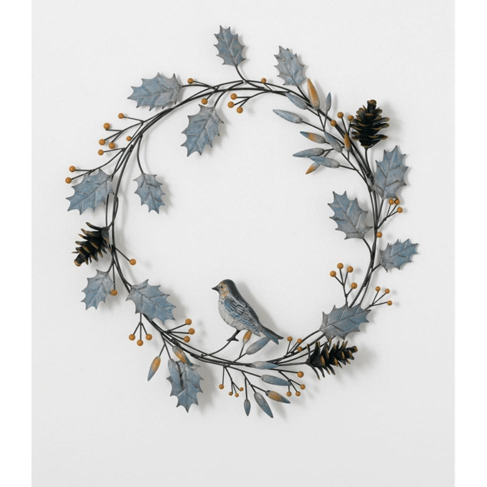 Holly Bird Wreath - Zinnias Gift Boutique