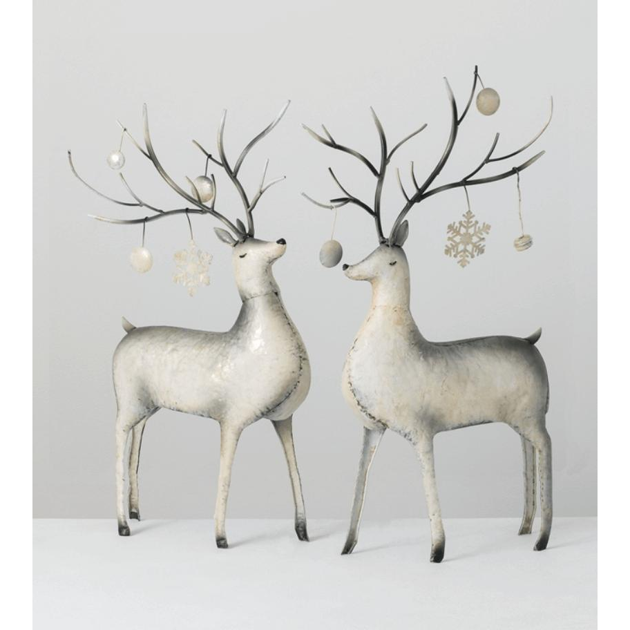 Reindeer Set of 2 - Zinnias Gift Boutique