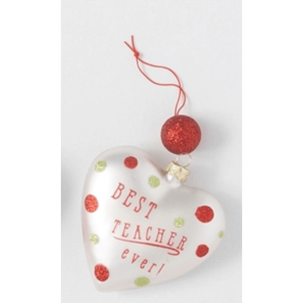 Sentiment Heart Ornament - Zinnias Gift Boutique