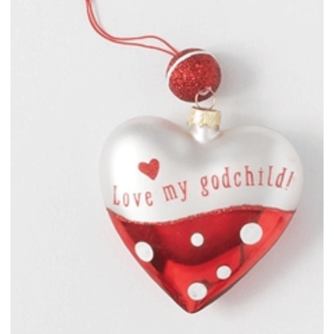 Sentiment Heart Ornament - Zinnias Gift Boutique