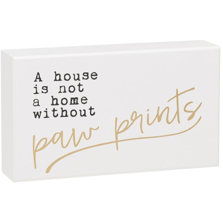 Paw Prints Sign - Zinnias Gift Boutique
