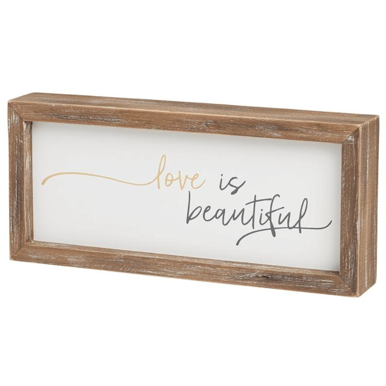 Love is Beautiful Sign - Zinnias Gift Boutique