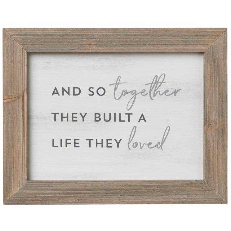 Built a Life Sign - Zinnias Gift Boutique