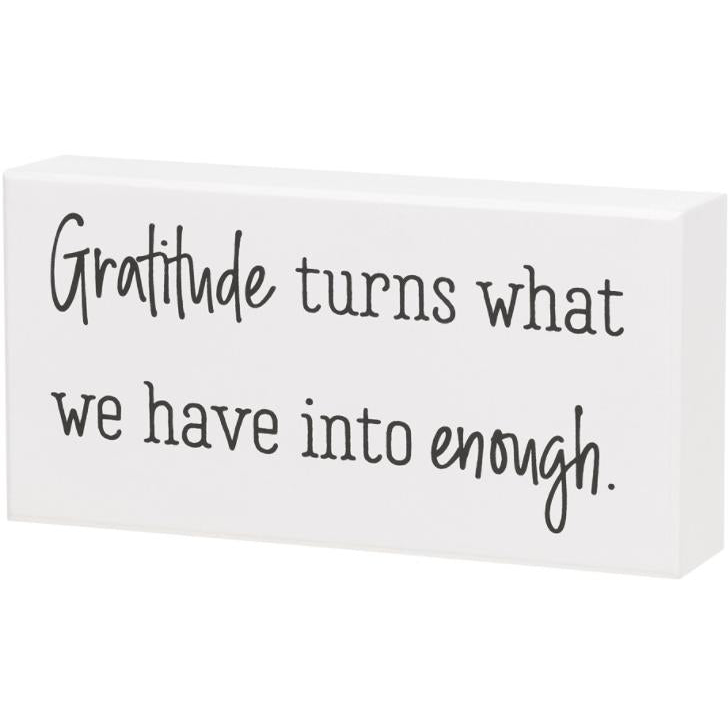 Gratitude Sign - Zinnias Gift Boutique