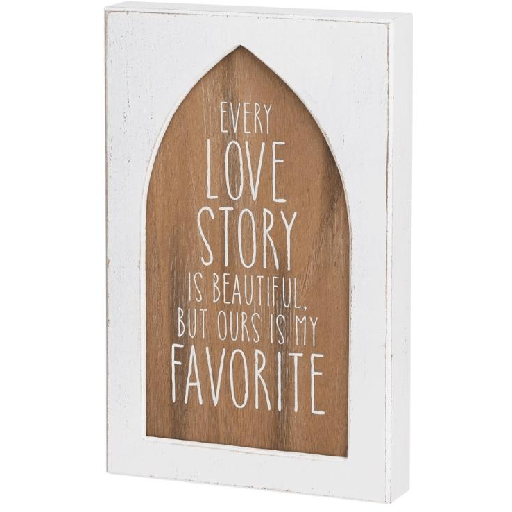 Love Story Sign - Zinnias Gift Boutique