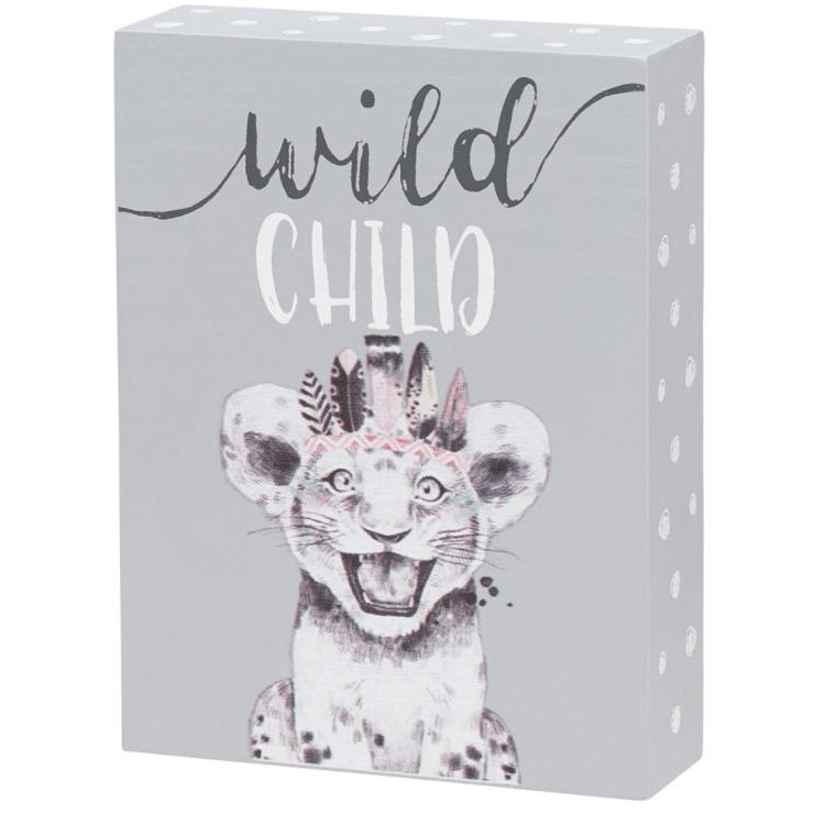 Wild Child Sign - Zinnias Gift Boutique