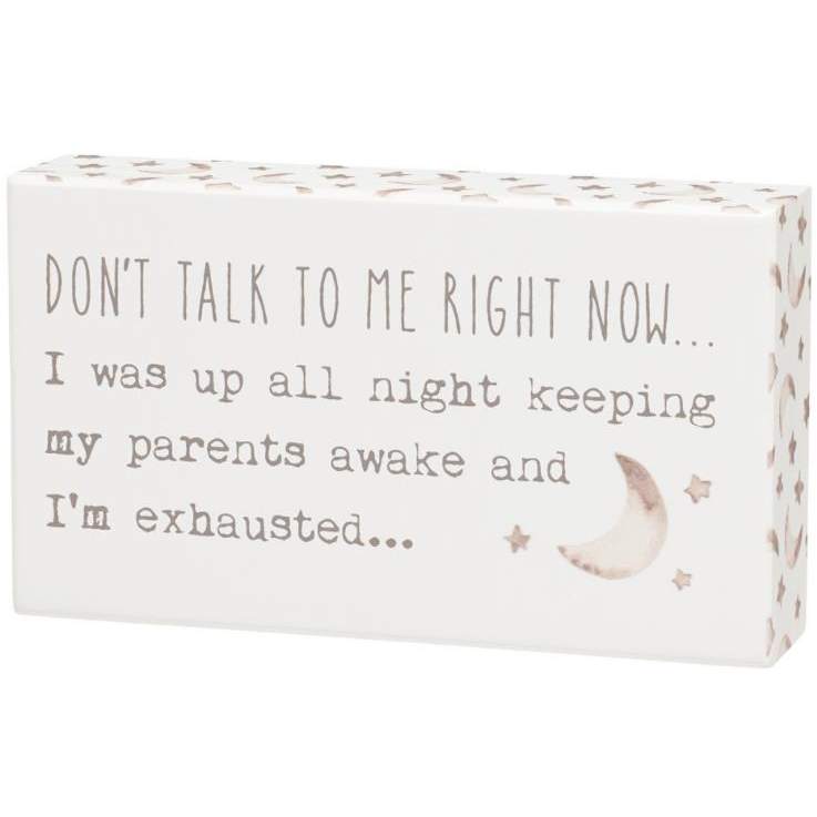 Exhausted Box Sign - Zinnias Gift Boutique