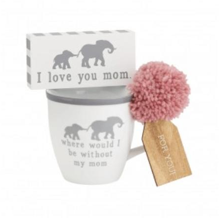 Without Mom Mug Sign Set - Zinnias Gift Boutique