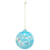 Light Blue and Gold Spotted Globe Ornament - Zinnias Gift Boutique