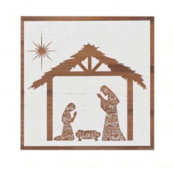Nativity Sign - Zinnias Gift Boutique