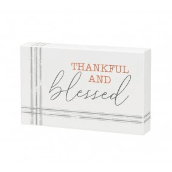 Thankful and Blessed Sign - Zinnias Gift Boutique