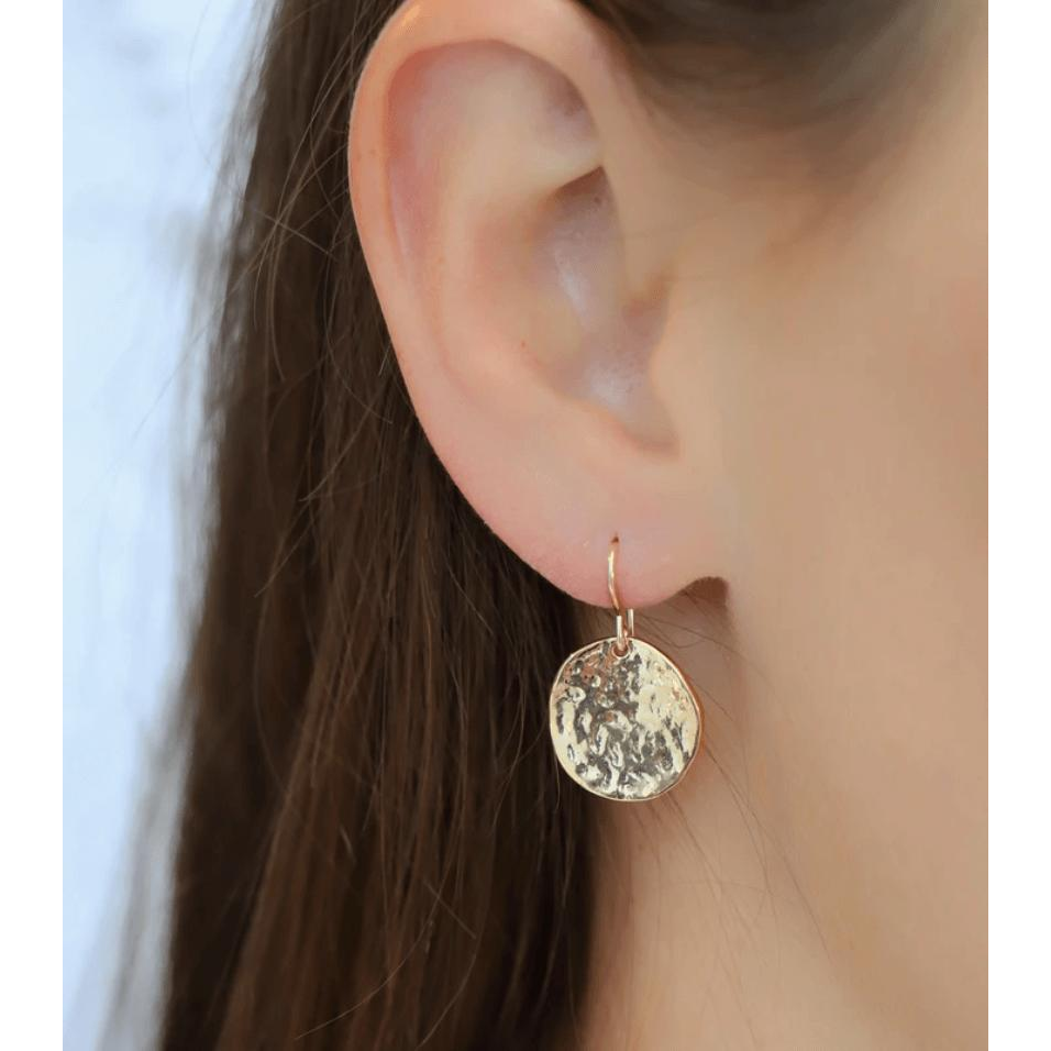 Gold Medallion Earrings - Zinnias Gift Boutique