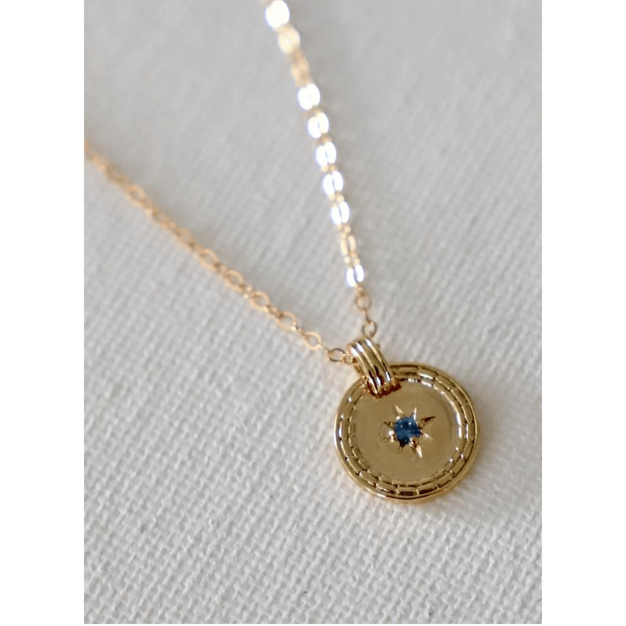 Small gold plate medallion - Zinnias Gift Boutique
