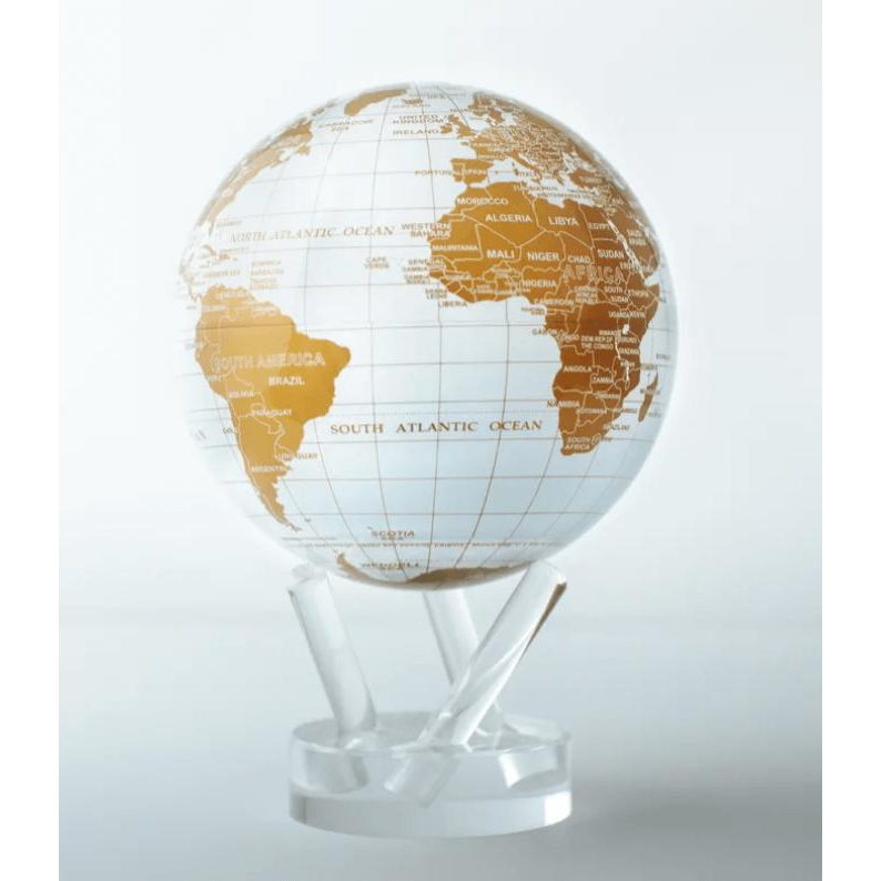 White and Gold Globe - Zinnias Gift Boutique