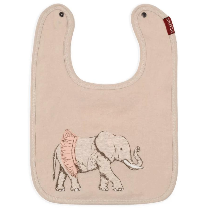 Tutu Elephant Bib - Zinnias Gift Boutique