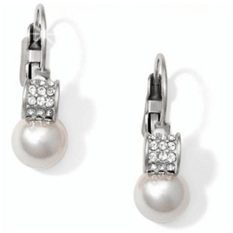 Meridian Petite Pearl Leverback Earrings - Zinnias Gift Boutique