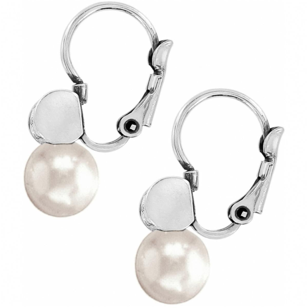 Meridian Petite Pearl Leverback Earrings - Zinnias Gift Boutique