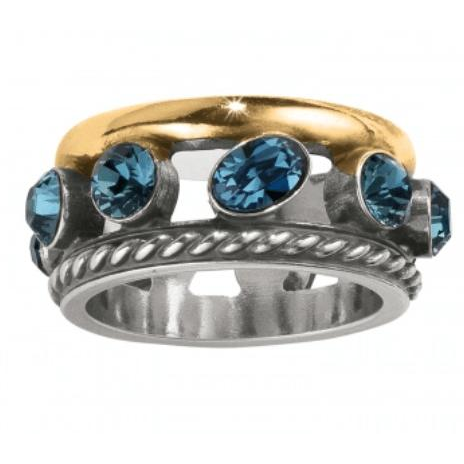 Neptune&#39;s Rings Gem Ring - Zinnias Gift Boutique