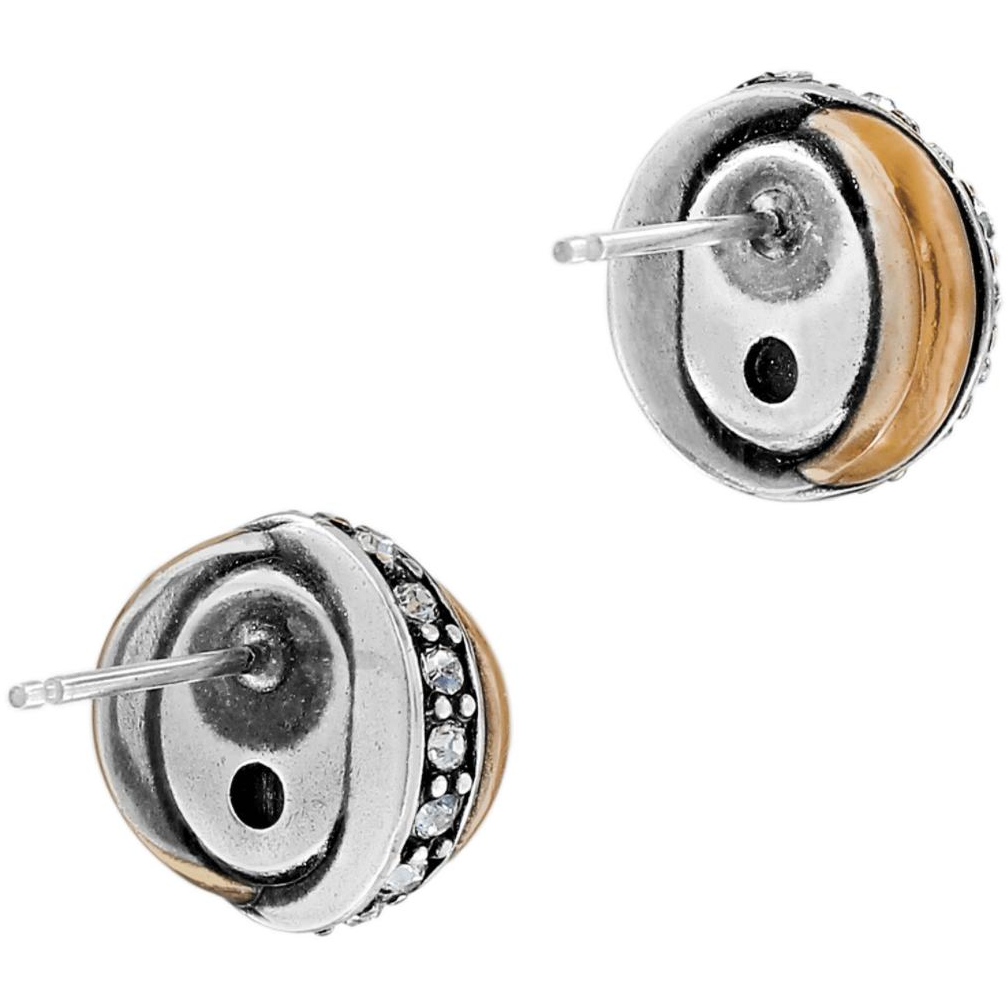 Neptune's Rings Crystal Button Earrings - Zinnias Gift Boutique