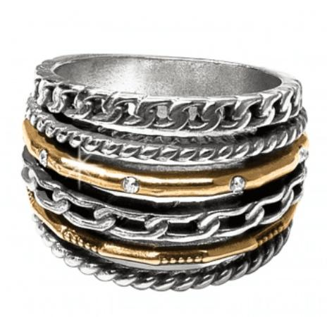 Neptune&#39;s Rings Multiple Row Ring - Zinnias Gift Boutique