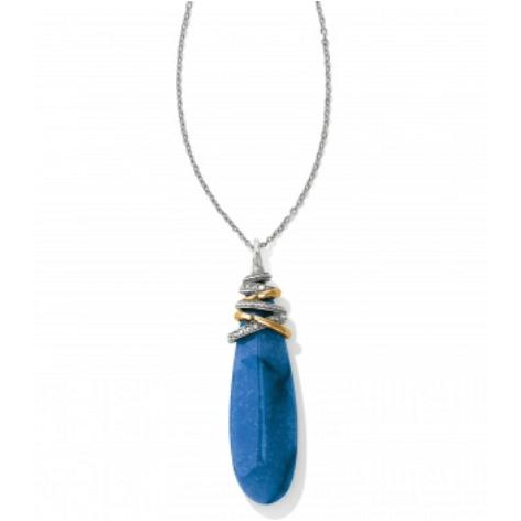Neptune&#39;s Rings Pyramid Quartz Stone Necklace - Zinnias Gift Boutique