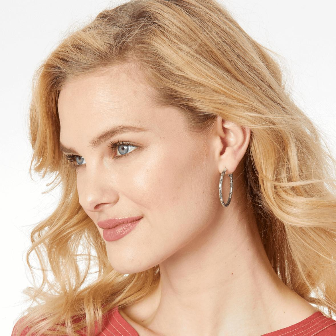 Pebble Small Hoop Earrings - Zinnias Gift Boutique