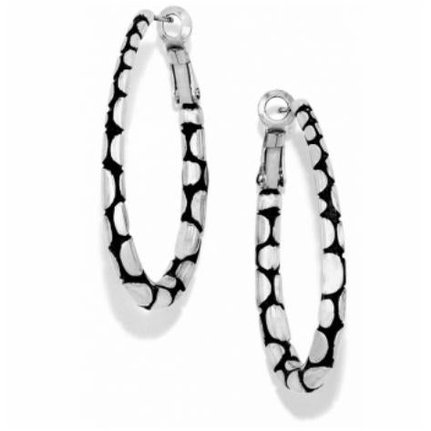 Pebble Oval Hoop Earrings - Zinnias Gift Boutique