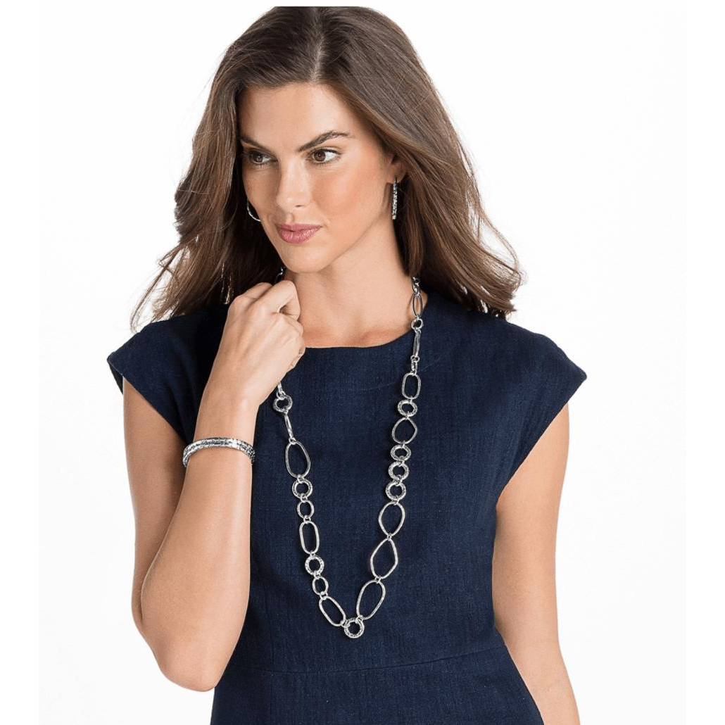 Pebble Oval Hoop Earrings - Zinnias Gift Boutique