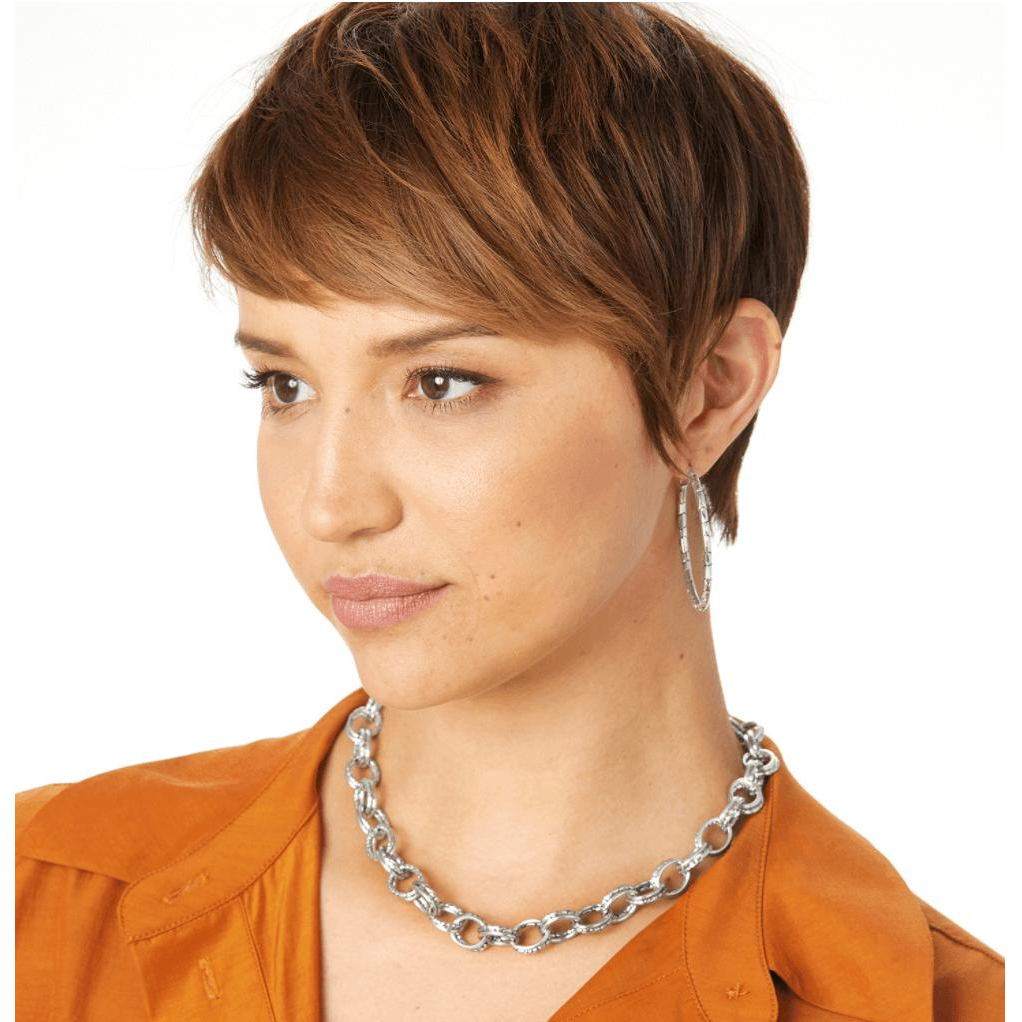 Pebble Large Hoop Earrings - Zinnias Gift Boutique