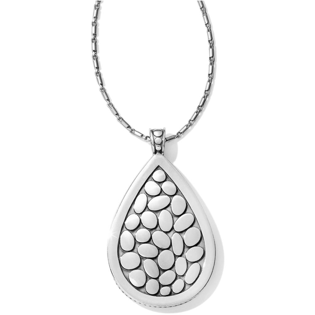 Pebble Teardrop Convertible Reversible Necklace - Zinnias Gift Boutique