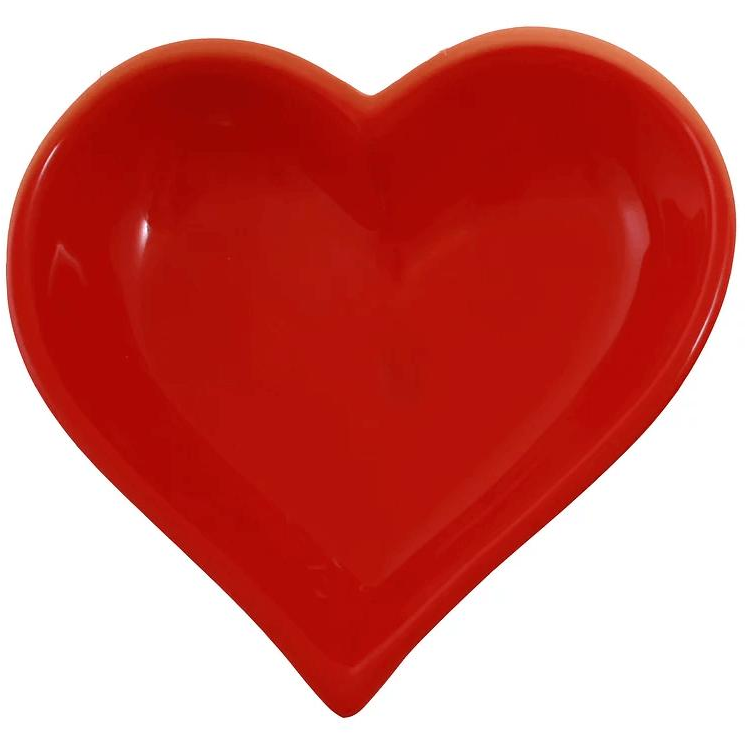 Red Heart Shaped Bowl - Small - Zinnias Gift Boutique