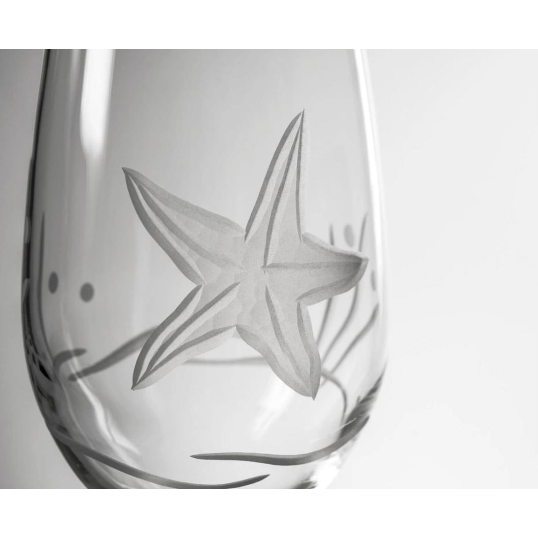 Starfish 18oz All Purpose Wine Glass - Zinnias Gift Boutique