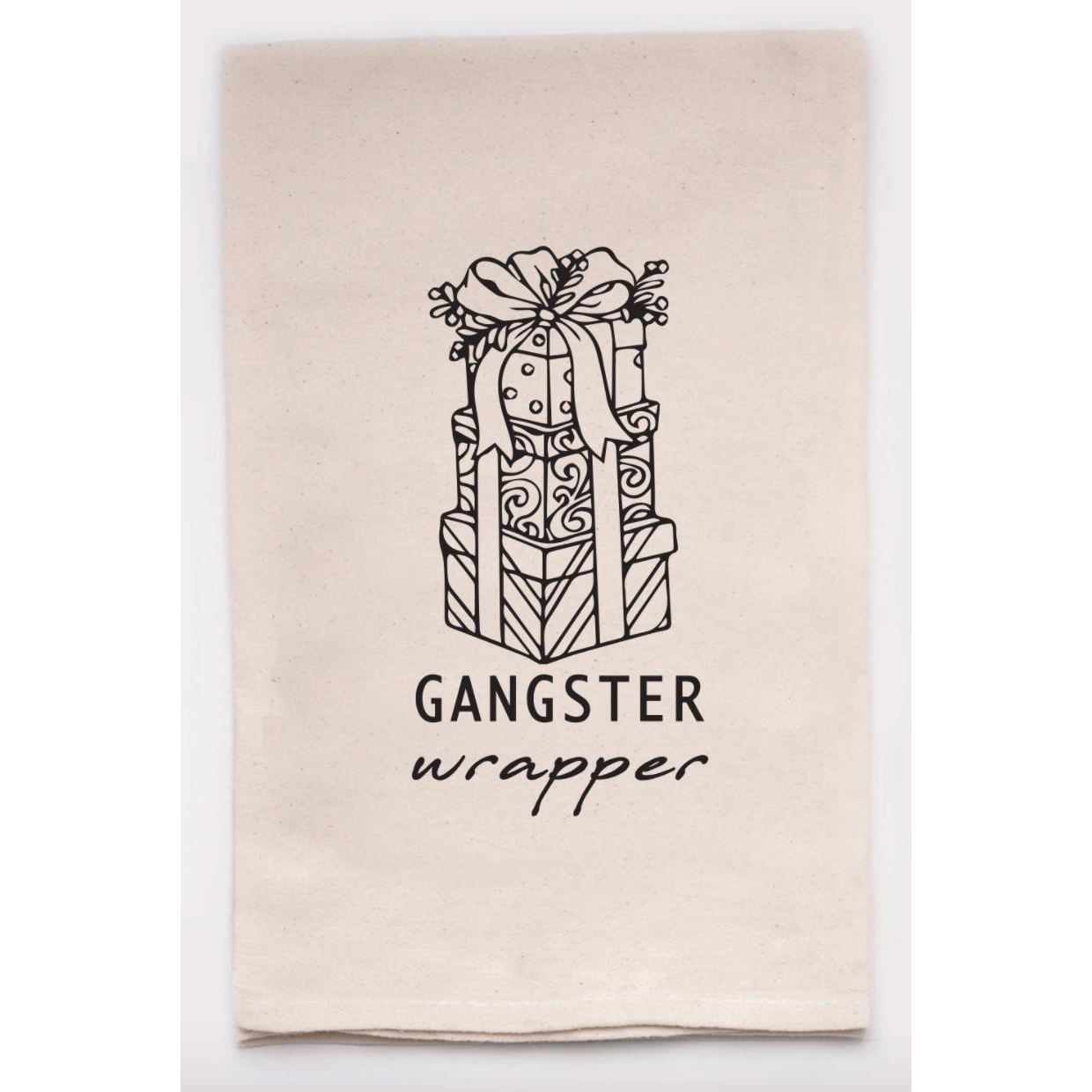 Gangster Wrapper Tea Towel - Zinnias Gift Boutique