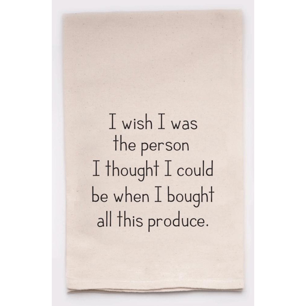 Produce Person Tea Towel - Zinnias Gift Boutique