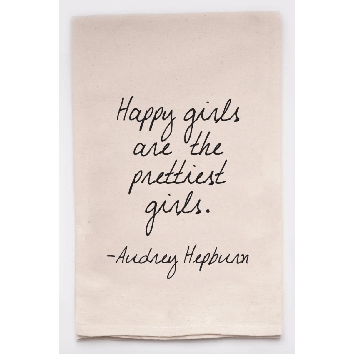 Audrey Hepburn Tea Towel - Zinnias Gift Boutique