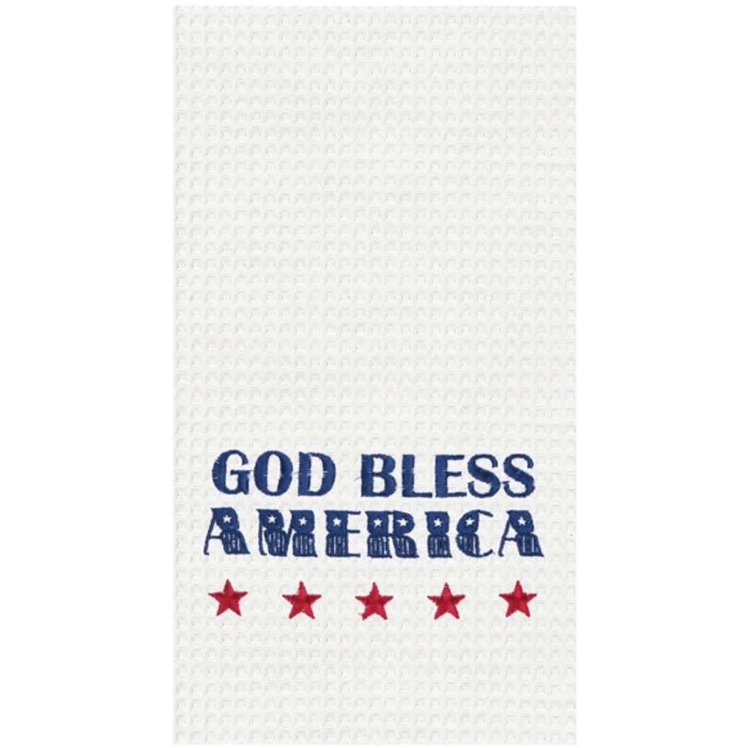 God Bless America Towel - Zinnias Gift Boutique