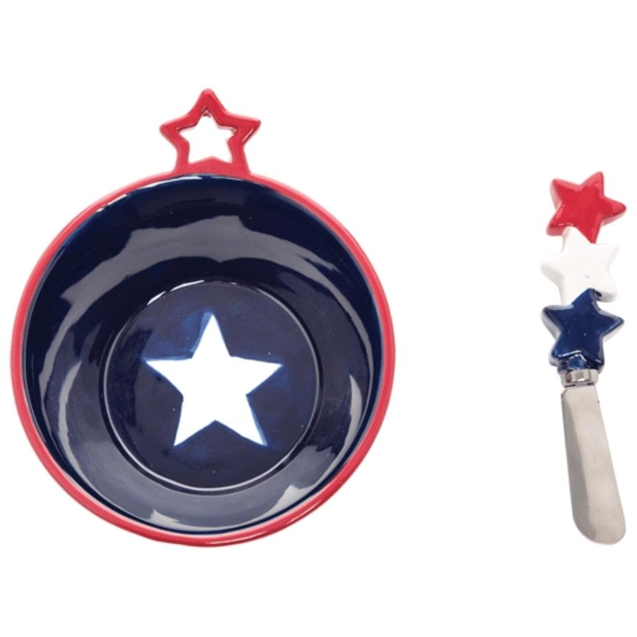 Stars & Stripes Dip Bowl - Zinnias Gift Boutique
