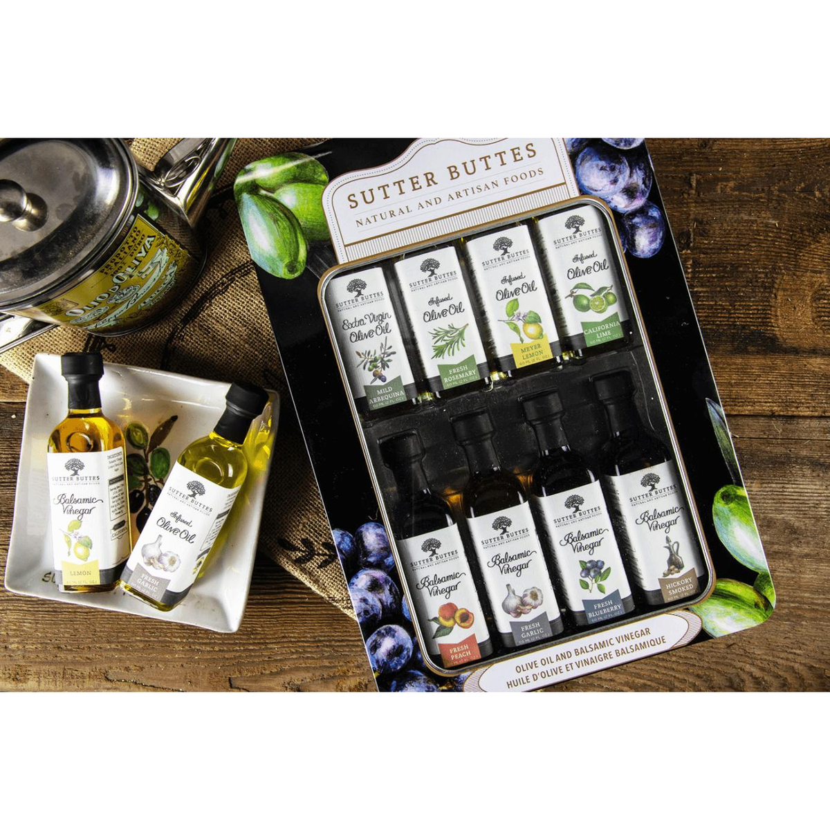 Infused Oils &amp; Vinegars Gift Box - Zinnias Gift Boutique