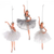White and Silver Ballerina Ornament - Zinnias Gift Boutique