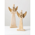 Handcrafted Wood Tabletop Angel Set - Zinnias Gift Boutique