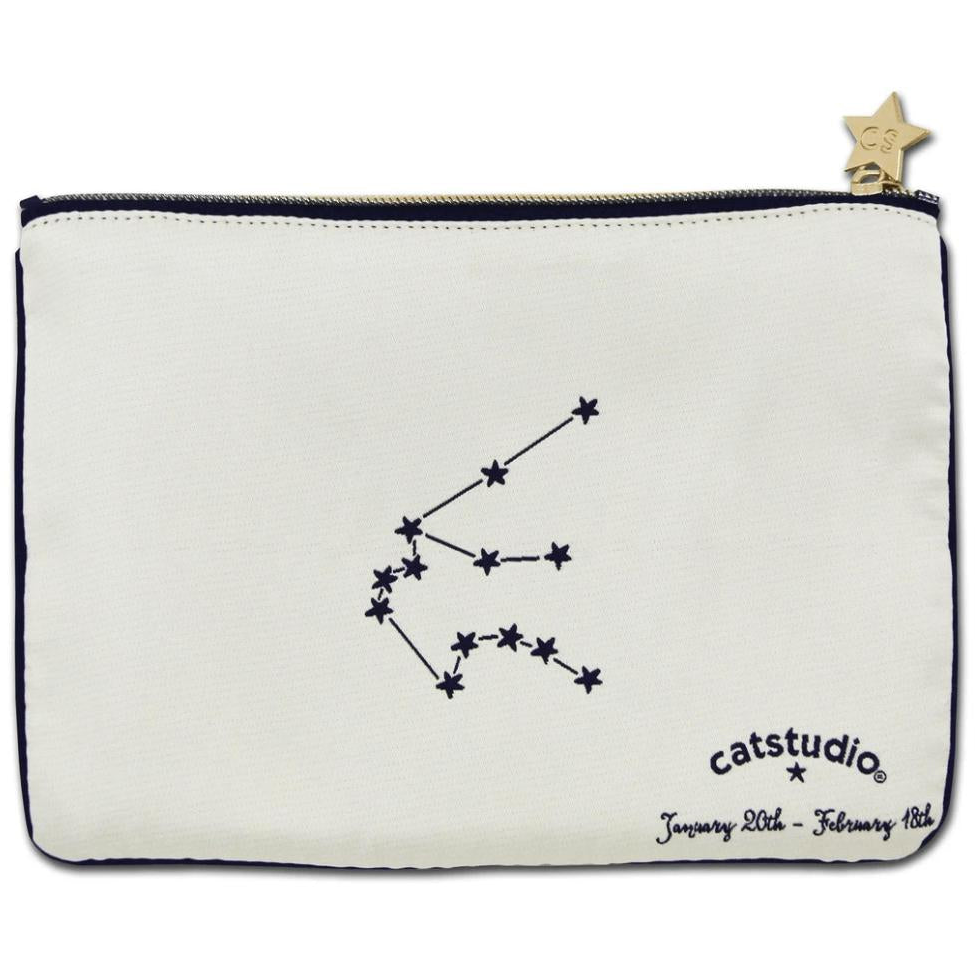 Aquarius Astrology Zip Pouch - Zinnias Gift Boutique