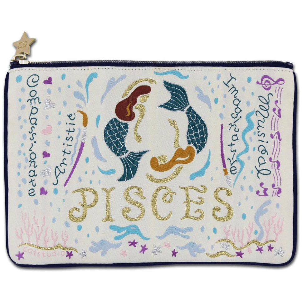 Pisces Astrology Zip Pouch - Zinnias Gift Boutique