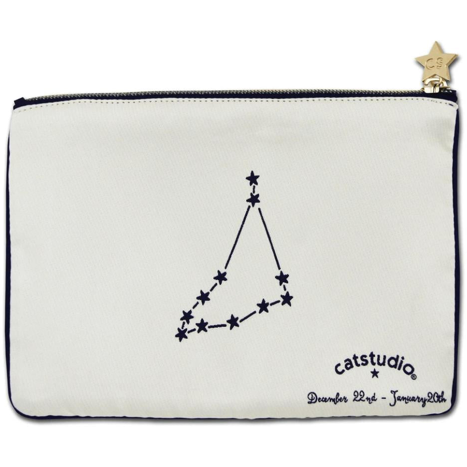 Capricorn Astrology Zip Pouch - Zinnias Gift Boutique