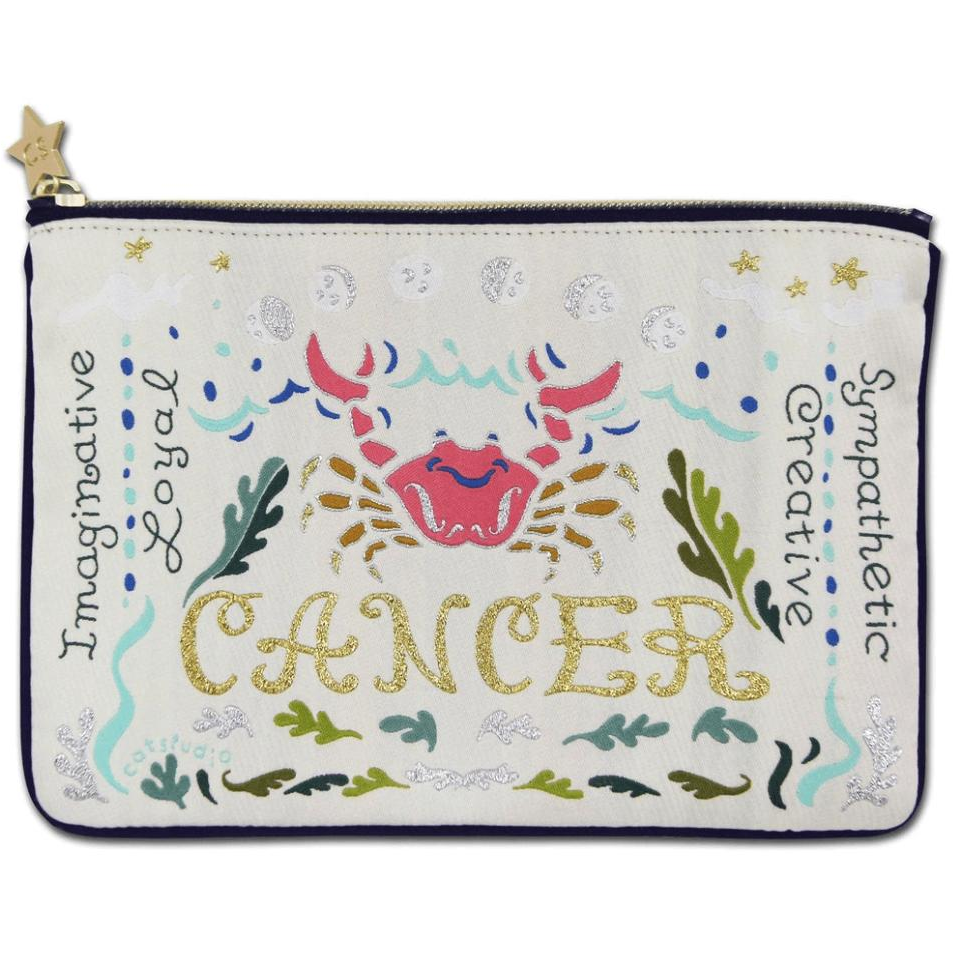 Cancer Astrology Zip Pouch - Zinnias Gift Boutique