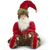 Posable Santa w-Brown Faux Fur Trim - Zinnias Gift Boutique